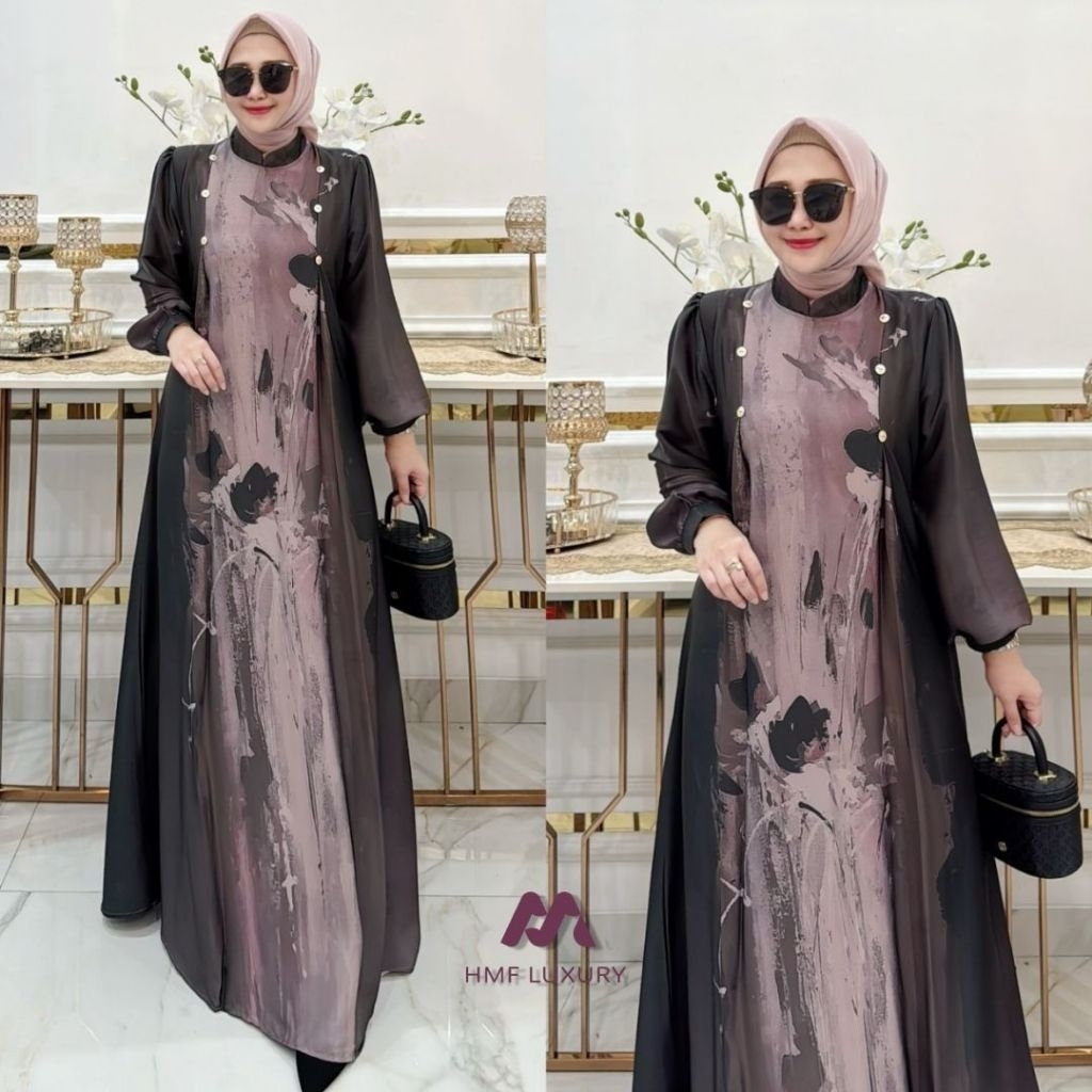 Zaskia Series Dress by HMF Luxury