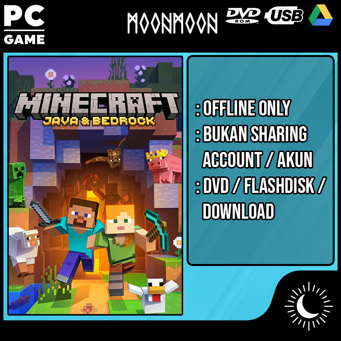 Minecraft Java & Bedrock Edition Game PC Laptop Termurah