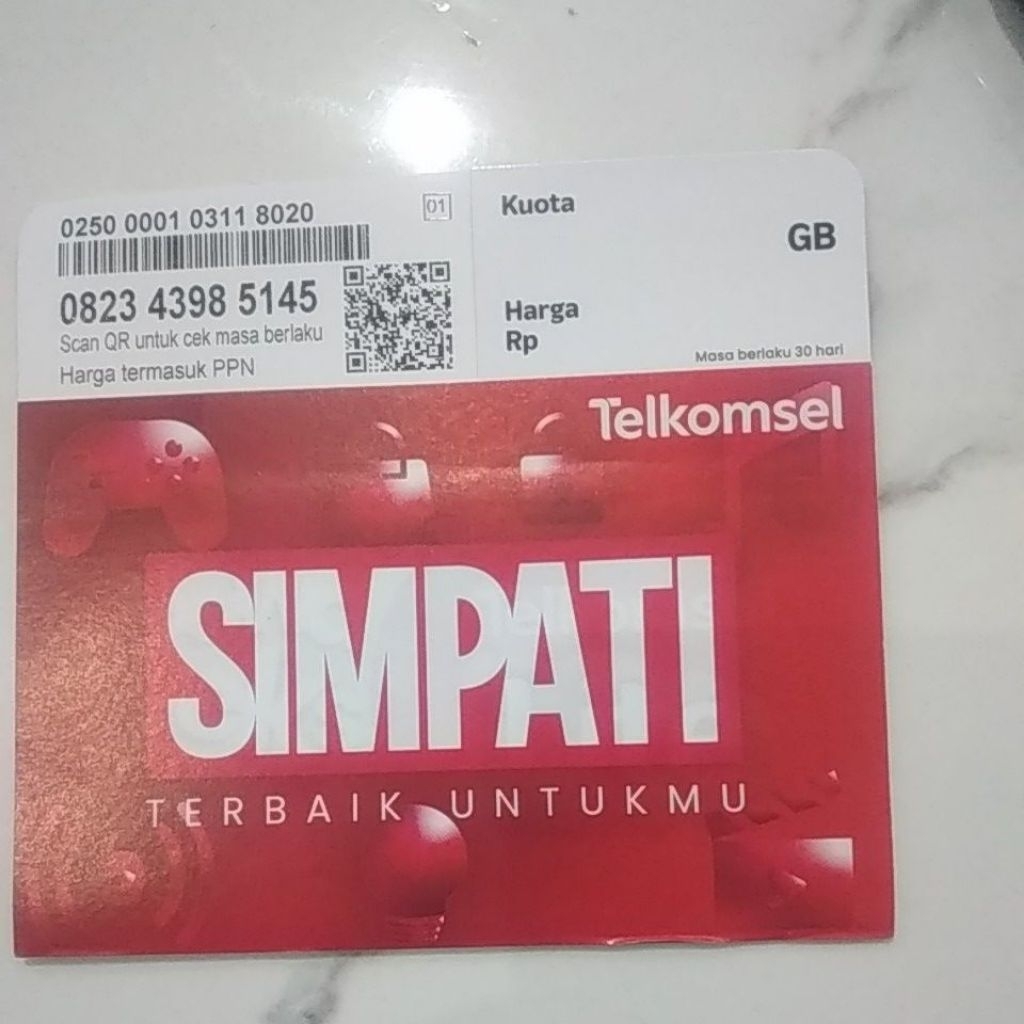 perdana TELKOMSEL SIMPATI 0k segel(wajib inject)DESEMBER