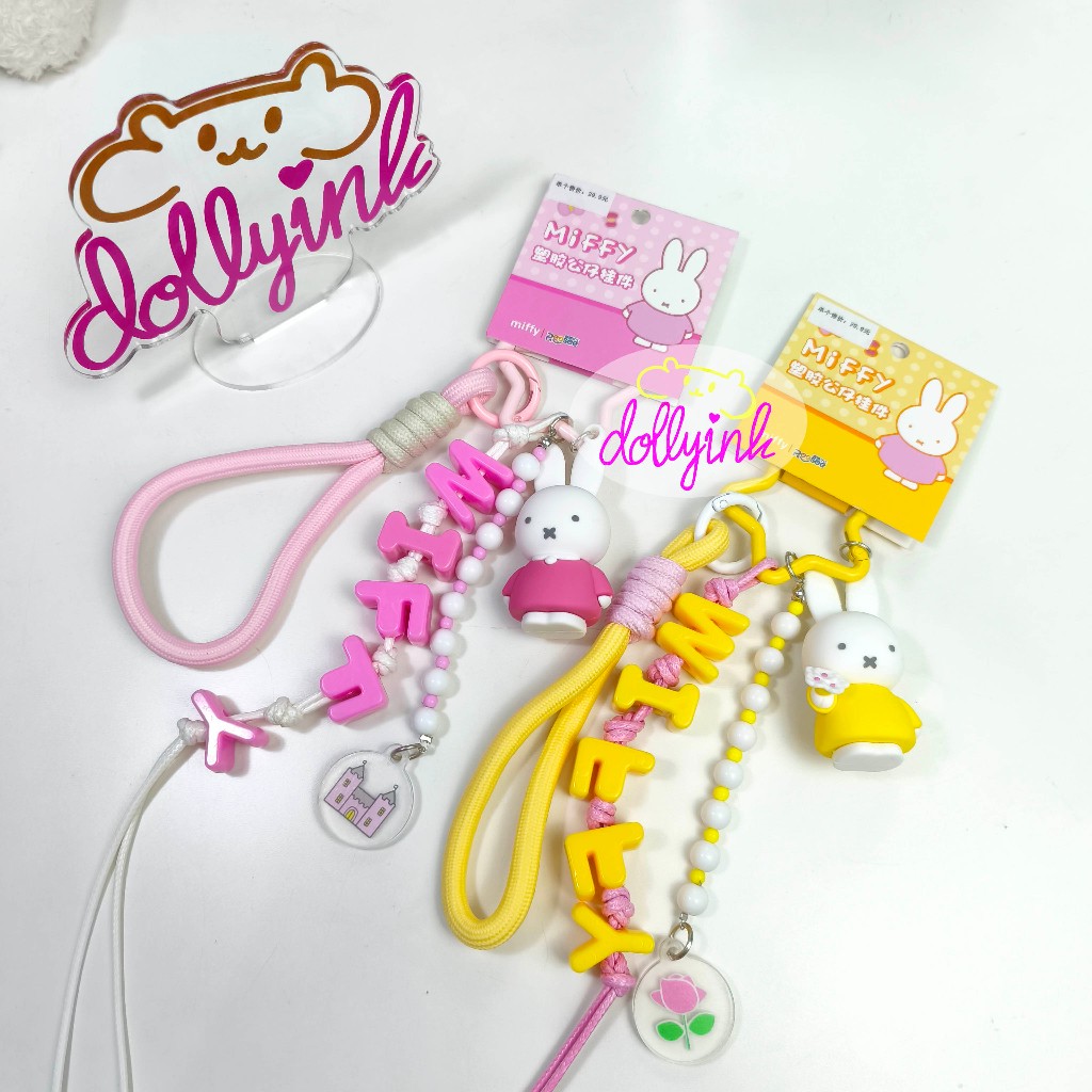[READY DOLLYINKACC]Bag Charm Miffy Original Lisence/Bag charm miffy/gantungan tas miffy/keychain mif
