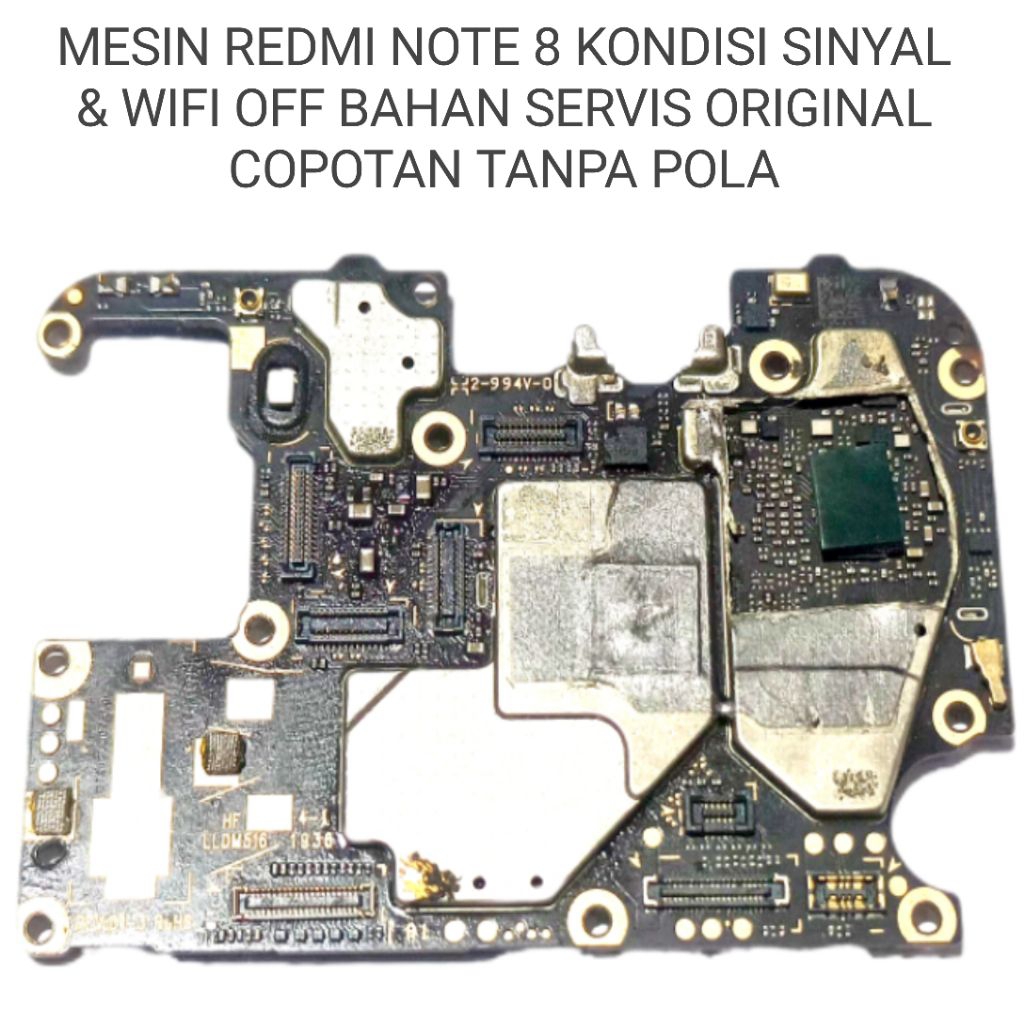 MESIN REDMI NOTE 8 RAM 4/64 MINUS SINYAL+WIFI TIDAK BISA BAHAN SERVICE ORIGINAL COPOTAN