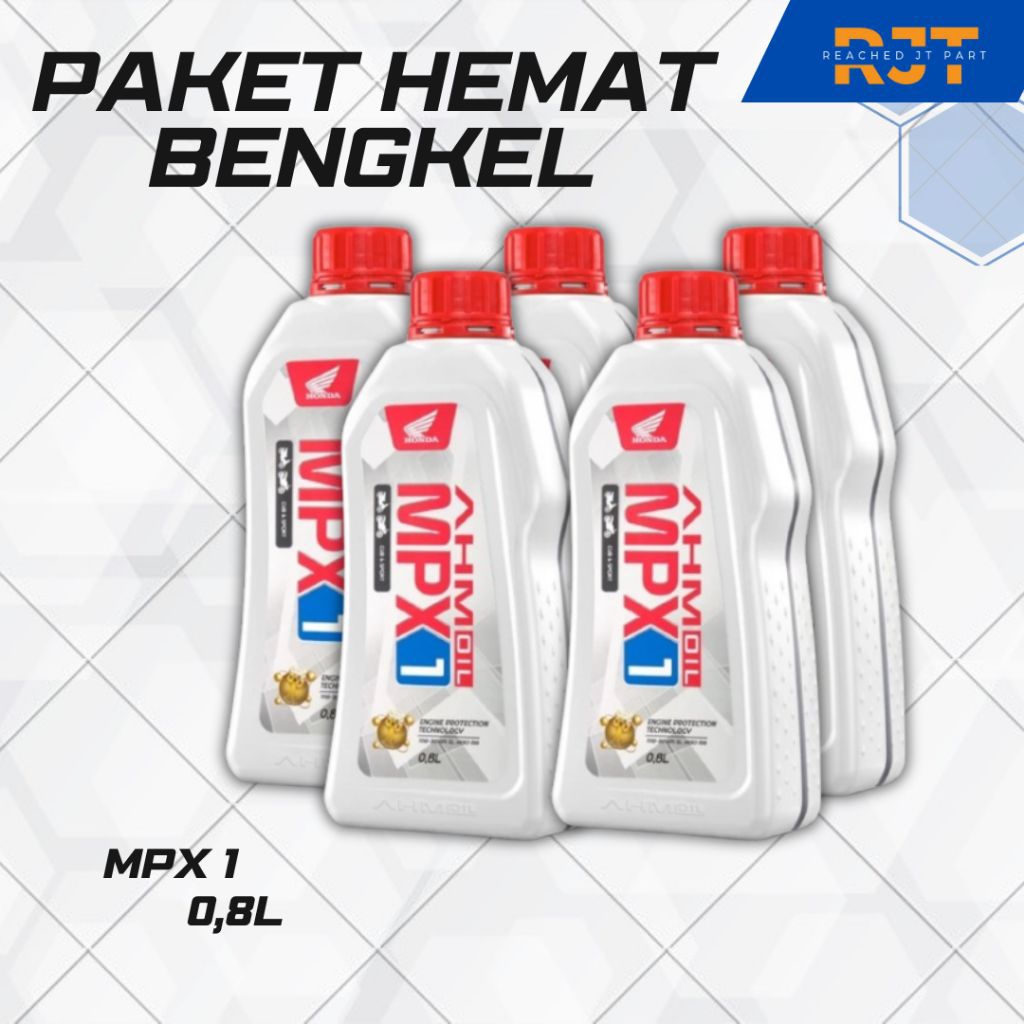 Paket Hemat Bengkel Oli AHM MPX 1 0.8L  - Grosir Oli MPX1 - Lebih Murah Buat Bengkel & Stok.