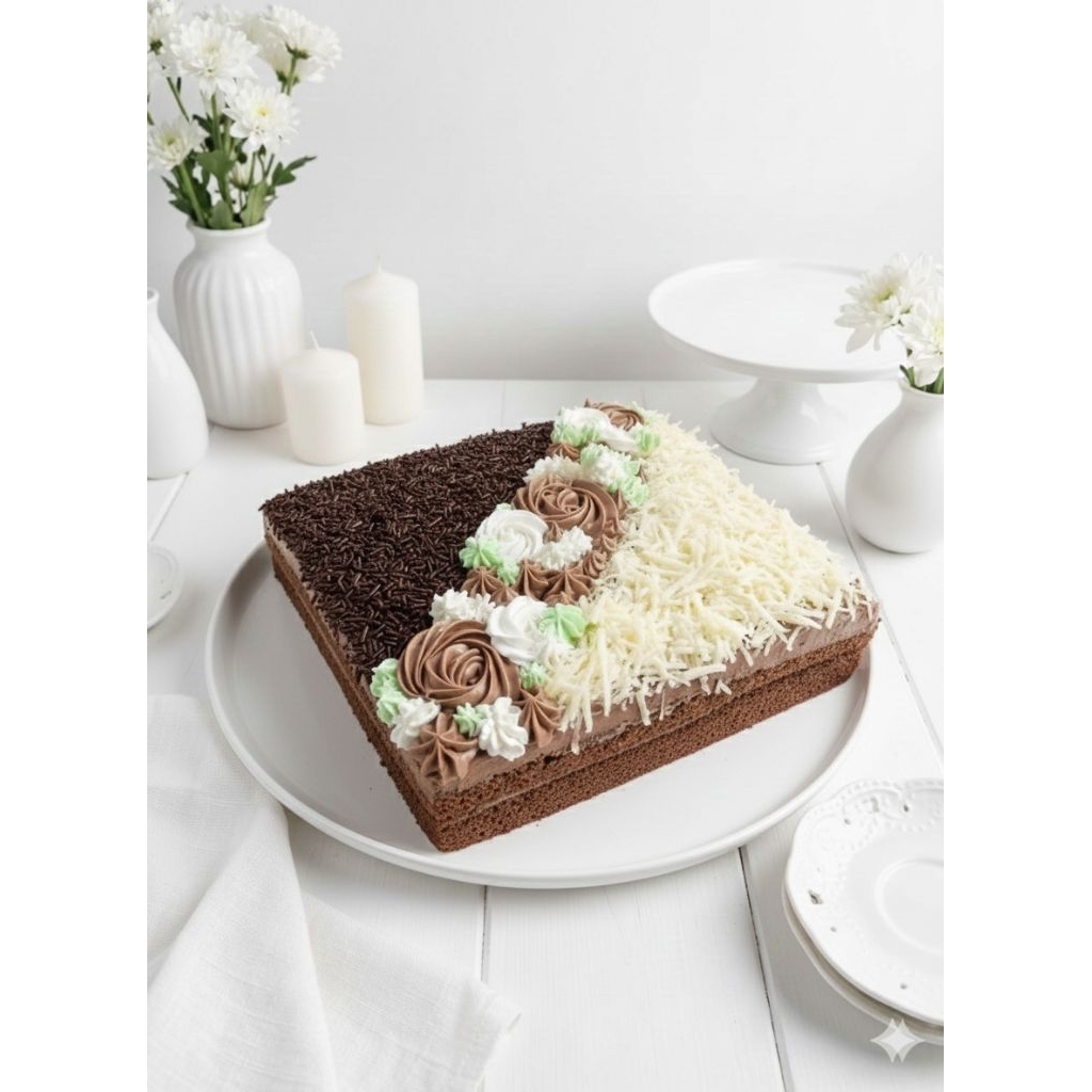 BOLU COKLAT CANTIK / CAKE ULTAH / HARI IBU / HARI GURU / ULANG TAHUN