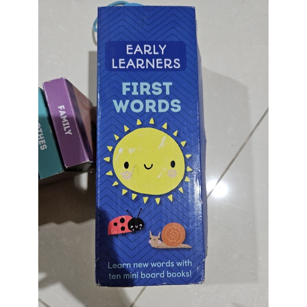 PRELOVED SECOND EARLY LEARNERS FIRST WORDS 10 MINI BOARD BOOKS BUKU CERITA BUKU BACAAN BAHASA INGGRI