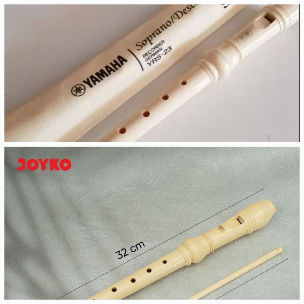Suling seruling recorder alat musik tiup