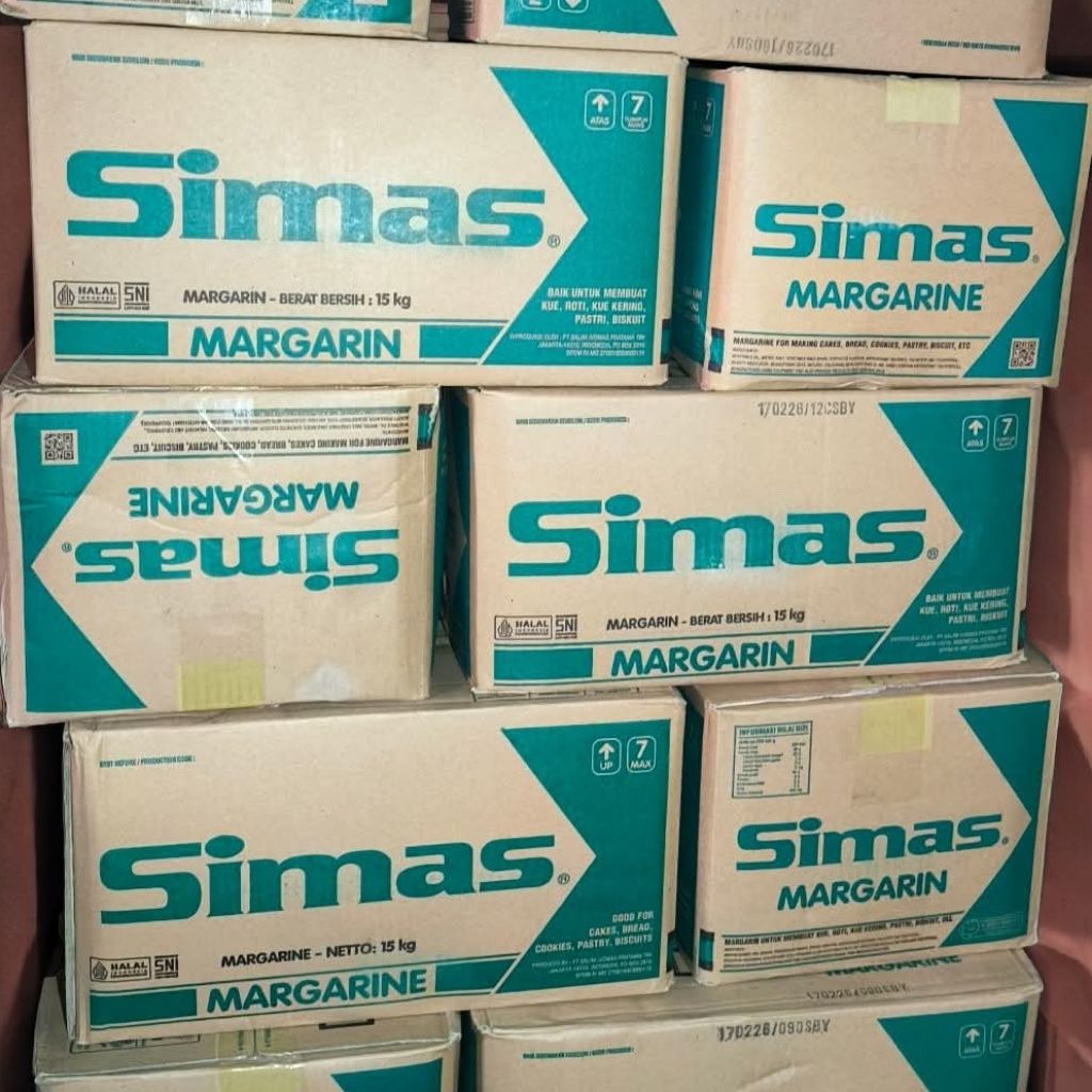 Simas Margarin 15kg – Margarin Curah Serbaguna untuk Bakery, Roti & Masakan