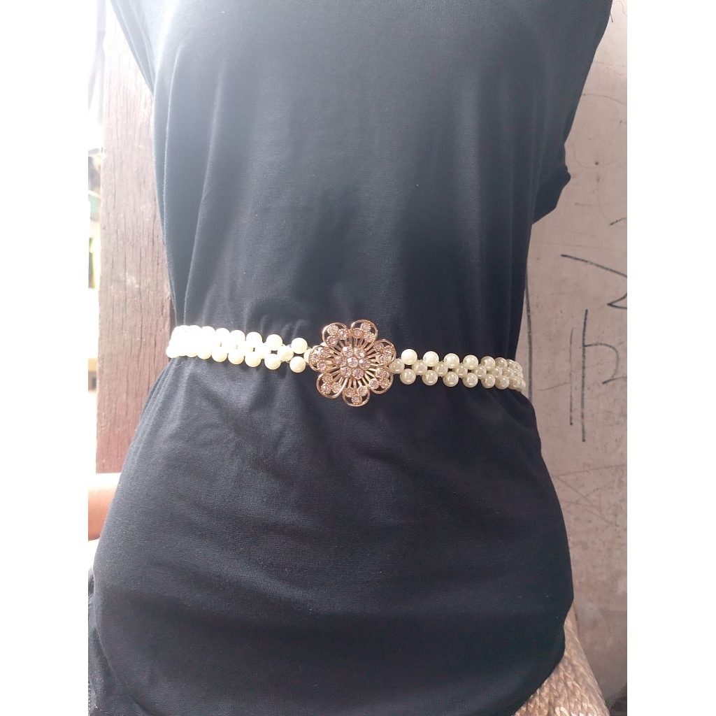 ikat pinggang mutiara/sabuk mutiara/belt mutiara
