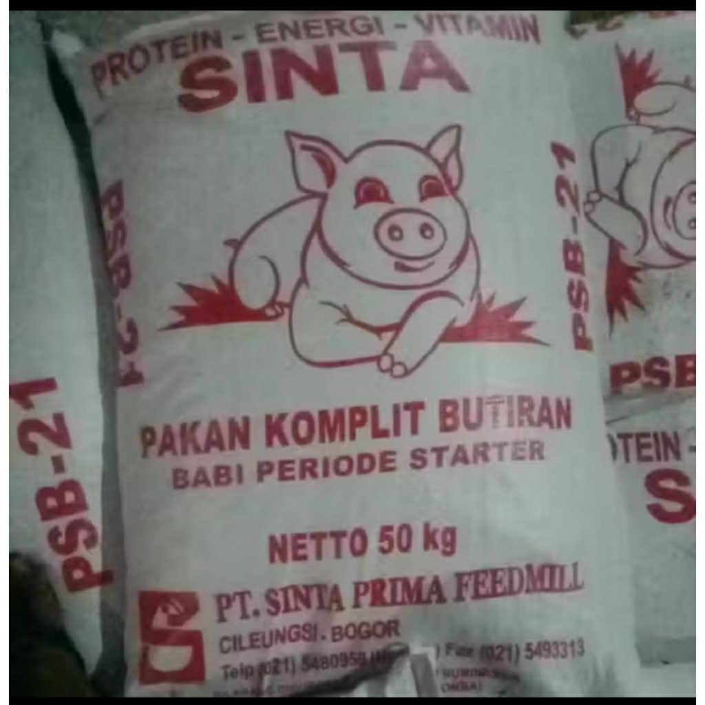 Sinta psb-21 pellet babi penggemukan sekilo pakan ternak