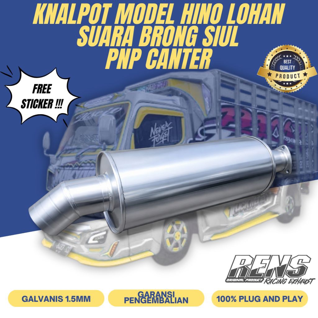 Tabung Knalpot Hino Lohan PNP Canter Euro 2 Euro 4 suara ngir ngir brong