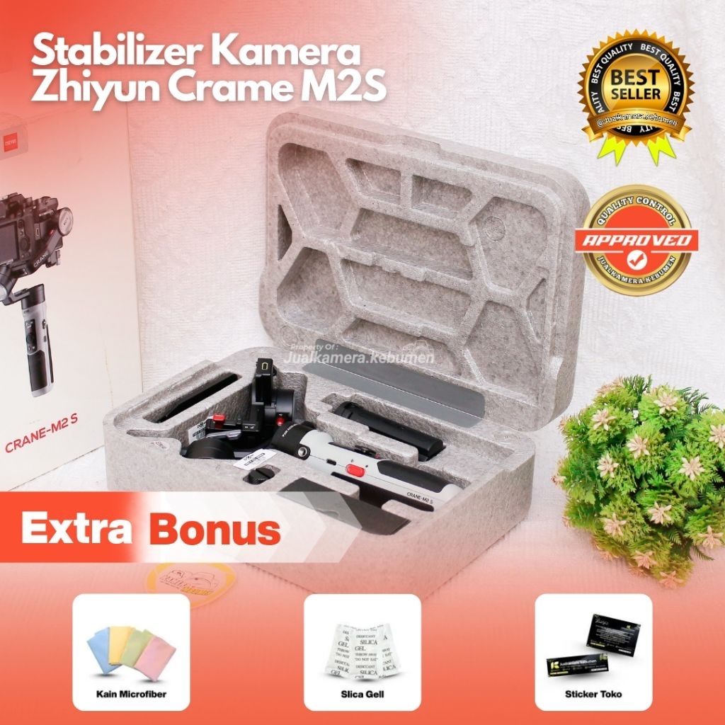 ZHIYUN CRANE M2S GIMBAL 3-AXIS FOR KAMERA MIRRORLESS KAMERA ACTION CAM SMARTPHONE