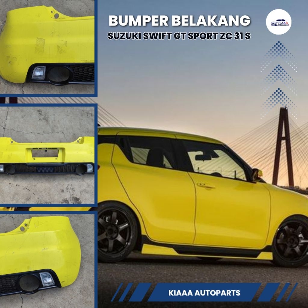 Original Bumper Belakang Suzuki Swift GT Sport ZC 31 S
