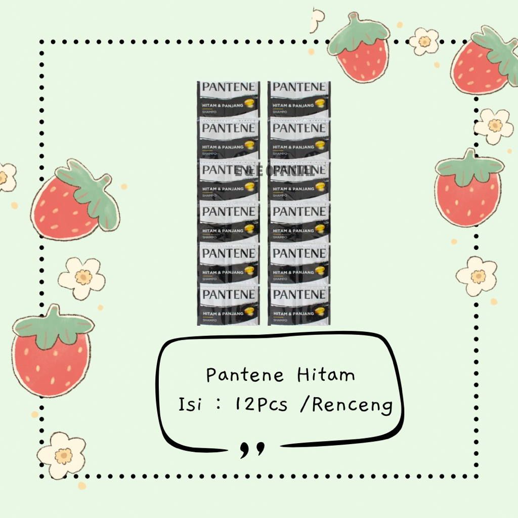 SHAMPOO PANTENE HITAM / SHAMPO PANTENE SACHET RENCENGAN