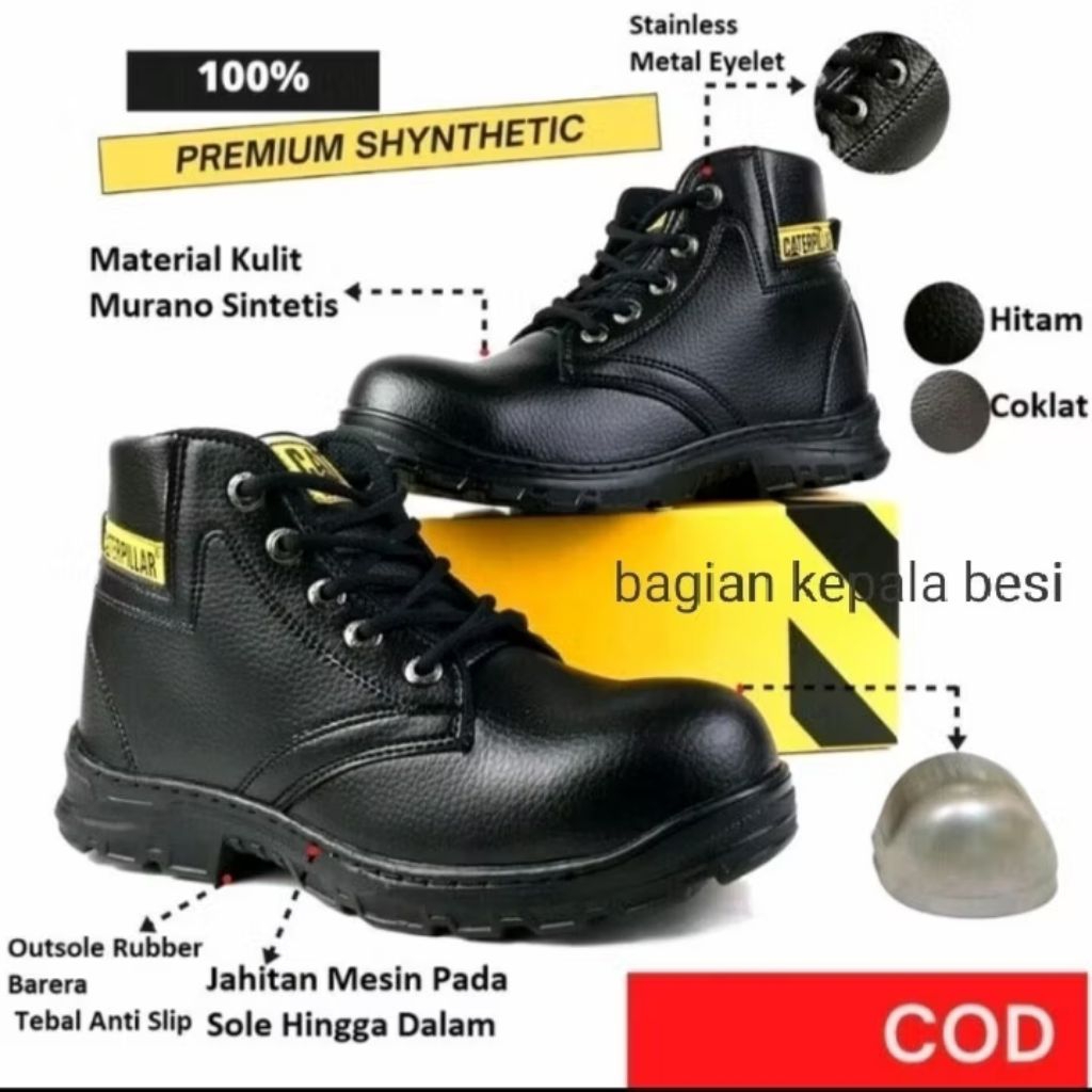Septu safety boots fashion pria