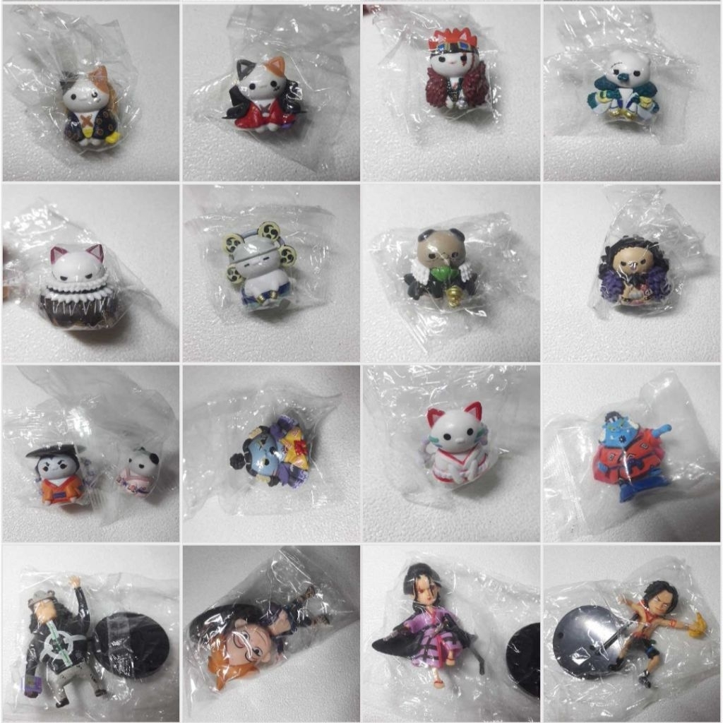 Action Figure One Piece WCF recast Neko luffy jinbei ace yamato kaido