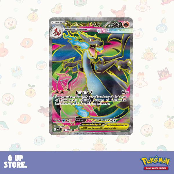 Mega Charizard X ex (SR) - MA2 Kobaran Biru Pokemon Indonesia