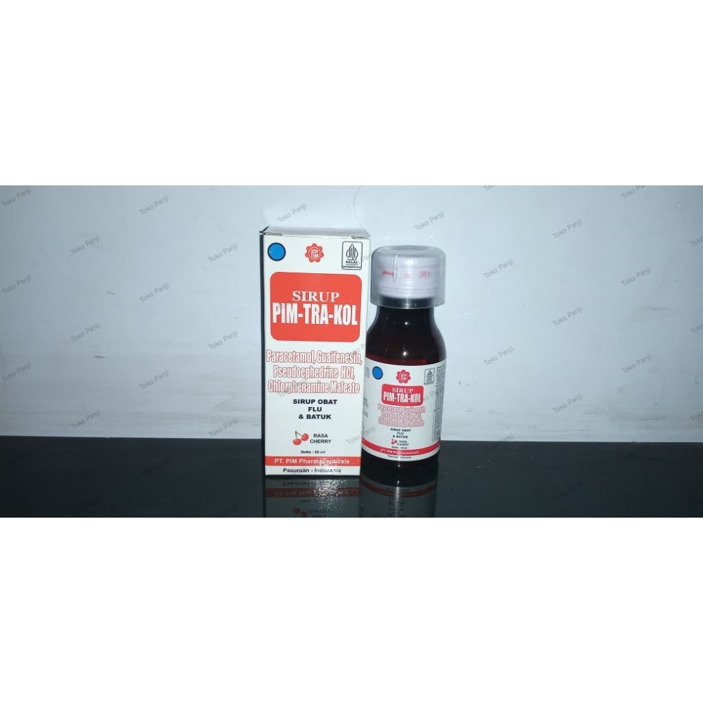Pimtrakol - Sirup Batuk Pilek Panas Rasa Cherry