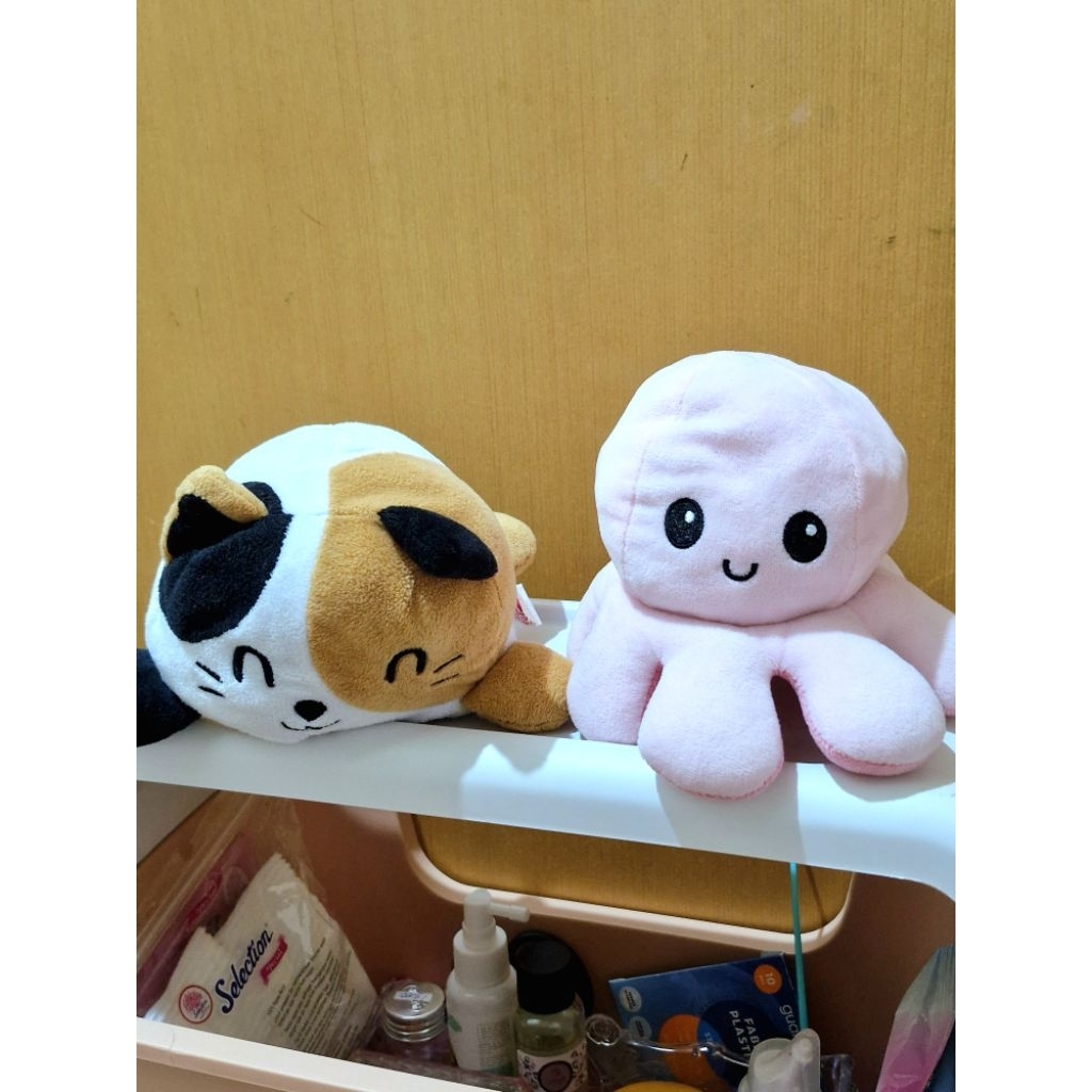 Boneka Bolak Balik/ Reversible Gurita/ Kucing