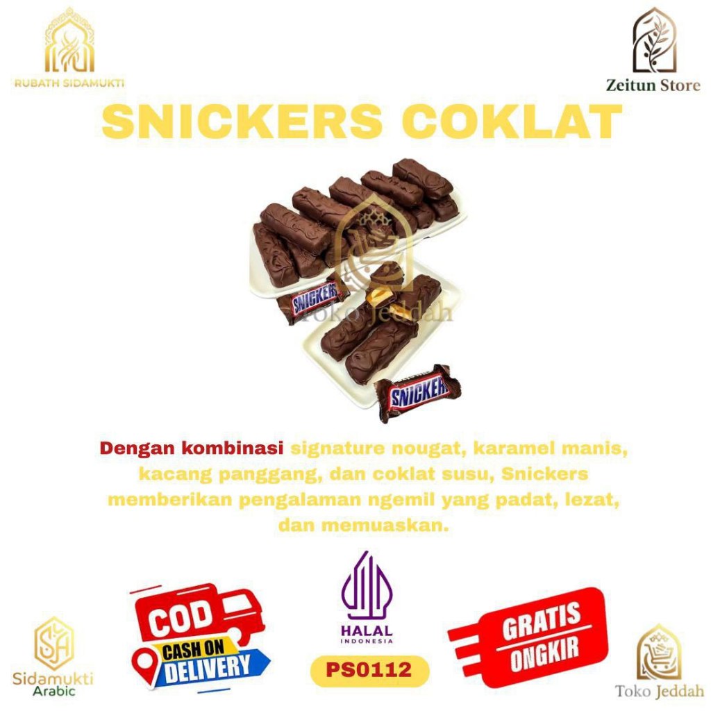 READY STOCK COKLAT SNICKERS ORIGINAL ARAB SAUDI