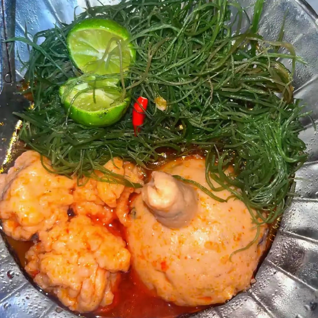 Bakso Ikan Kuntul isi Telur Rumput Laut Ratu Bandit