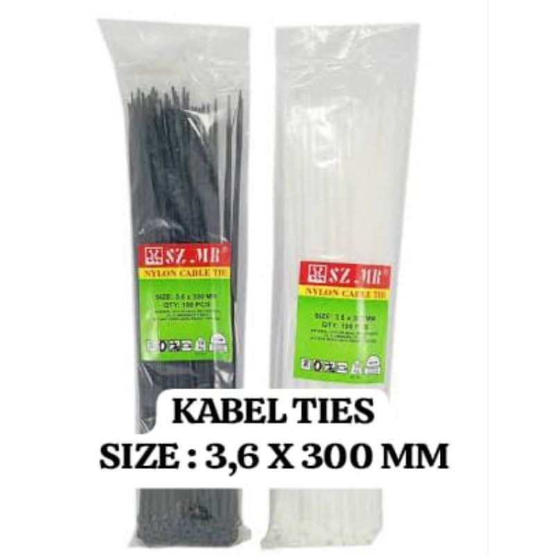 Kabel Ties 3.6 x 300mm Kabel ties serbaguna kabel ties panjang tali kabel ties bagus kabel ties besa