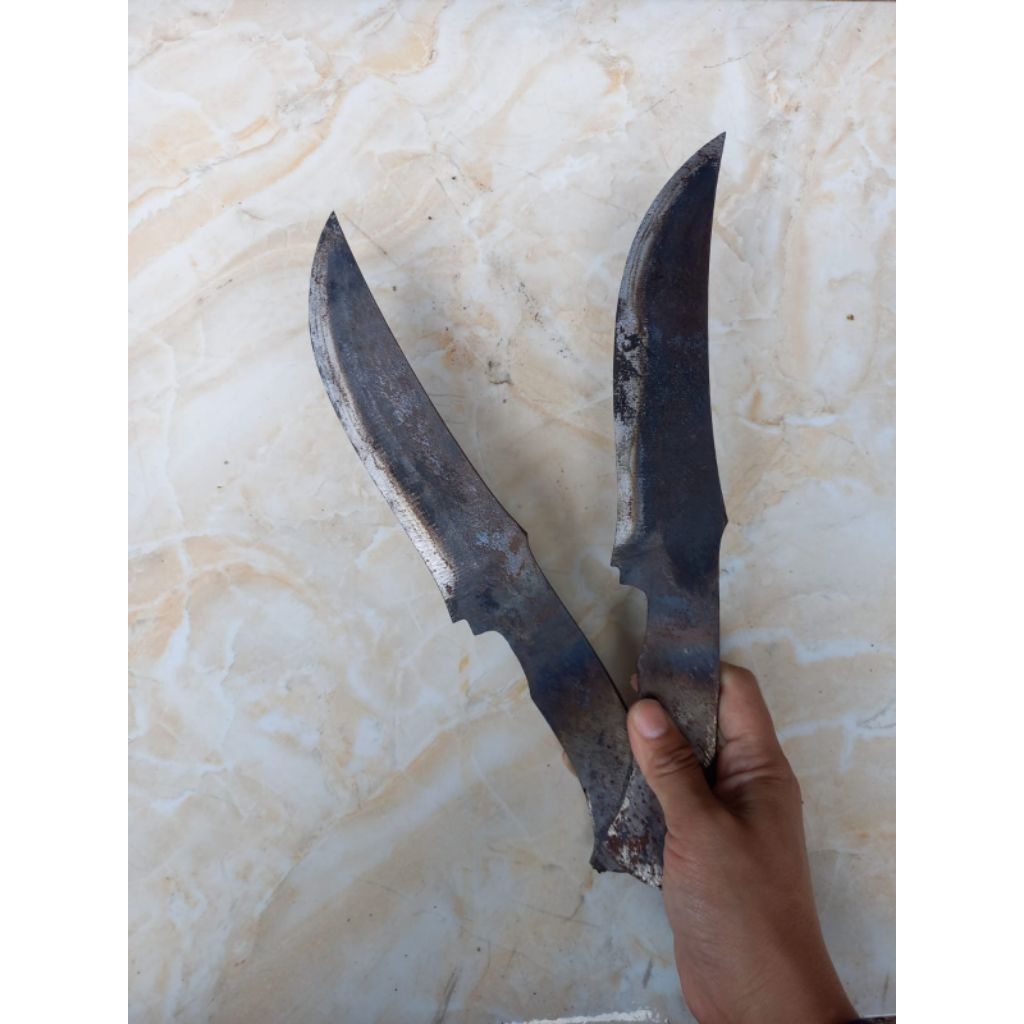 Goleran Mentahan Bilah model Bowie Fulltang 17cm