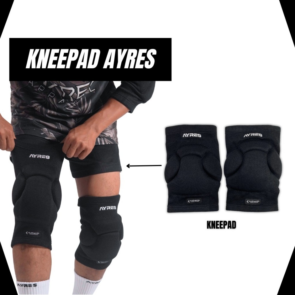 Kneepad Anak Ayres Junior  Pelindung Lutut Anak Deker Lutut Busa Olahraga Futsal Basket Volly