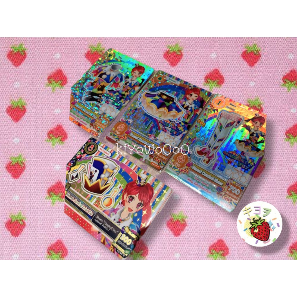 Kartu Aikatsu Premi Card Set Magical Toy Pierrot Carnival Kaede
