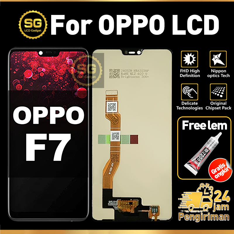 SG LCD OPPO F7 Fullset HP Touchscreen OPPO F7 Pro Free Lem Glass Touch Screen Digitizer COD