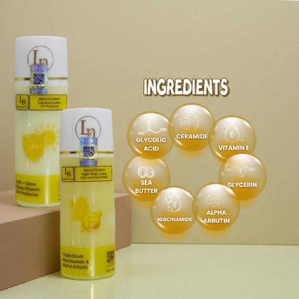 HB LN Skincare Body Serum Booster Whitening - Solusi Kulit Cerah Merata