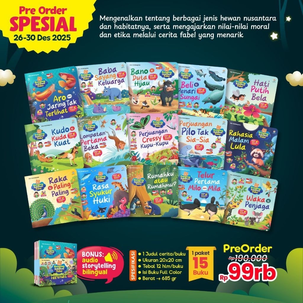 Dongeng sebelum tidur - cerita hewan Indonesia