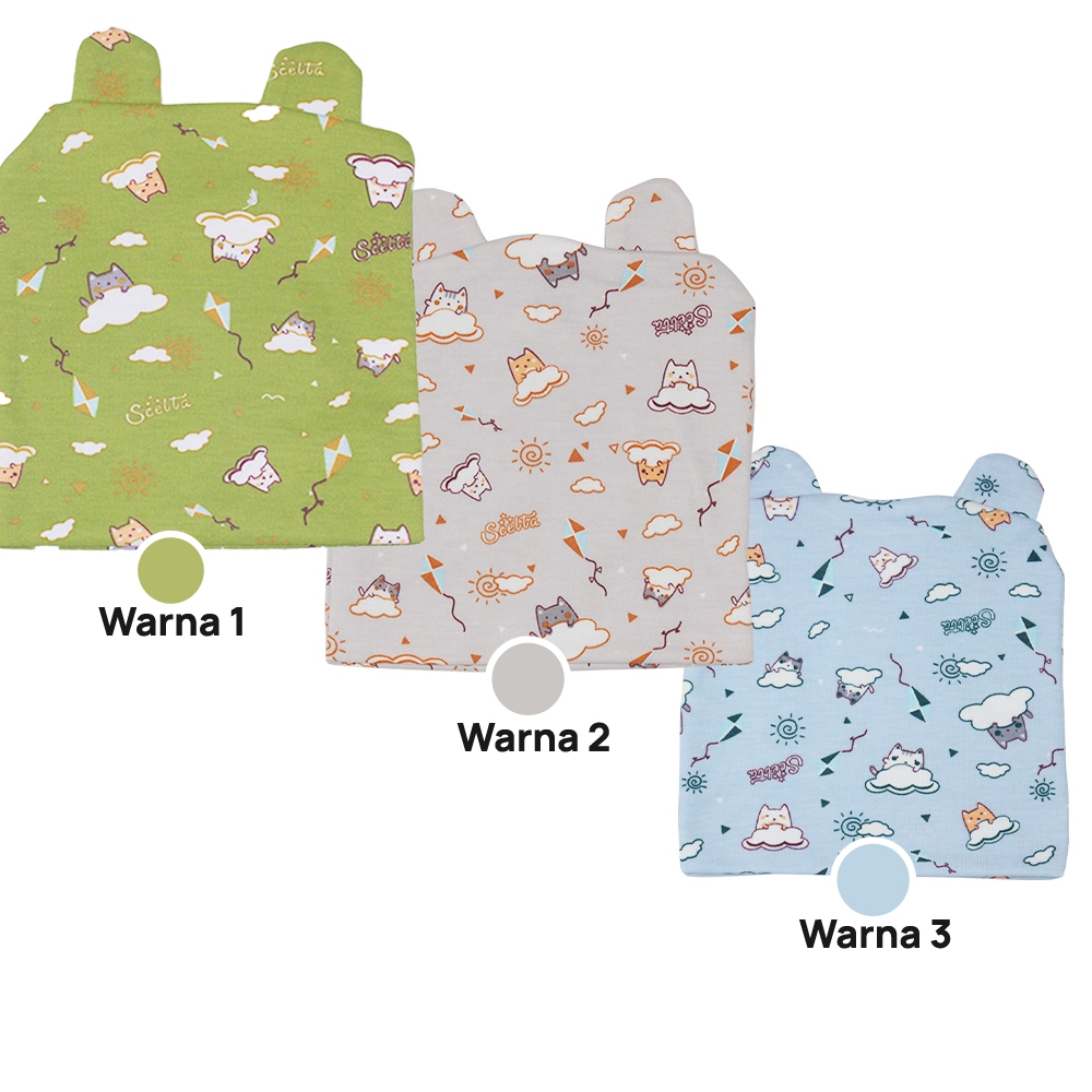Scelta Baby - Topi Bayi Bahan Katun Nyaman Size Free | TP SC 330 thumbnail 3