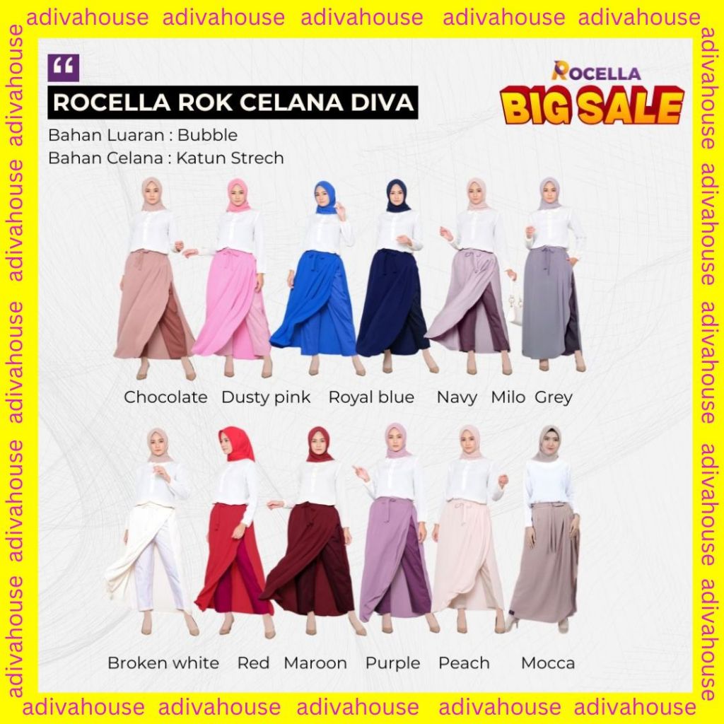 CUCI GUDANG - ROCELLA DIVA - ROK CELANA DIVA