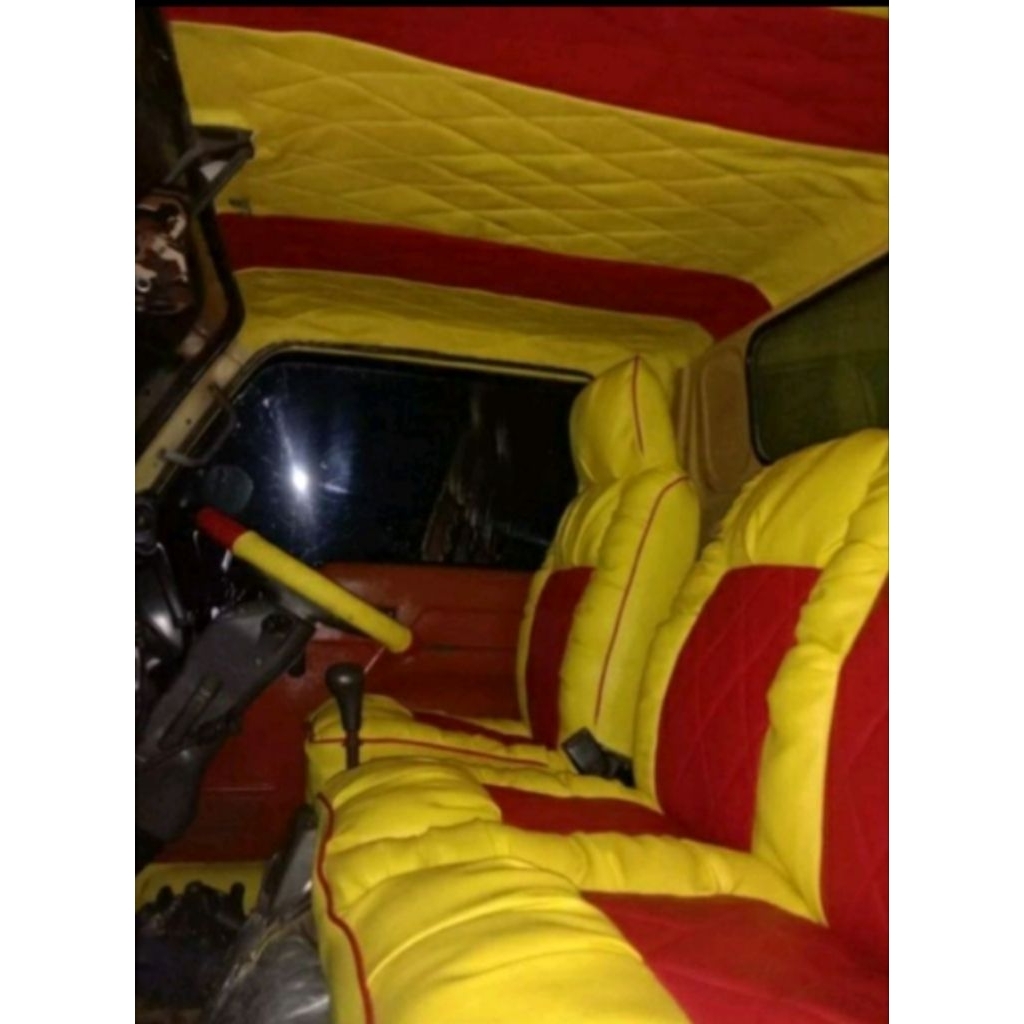 sarung jok canter, umplung, ragasa, Hino Dutro,Dyna ht full kabin ( sarung jok,plavon& kabin,, pintu