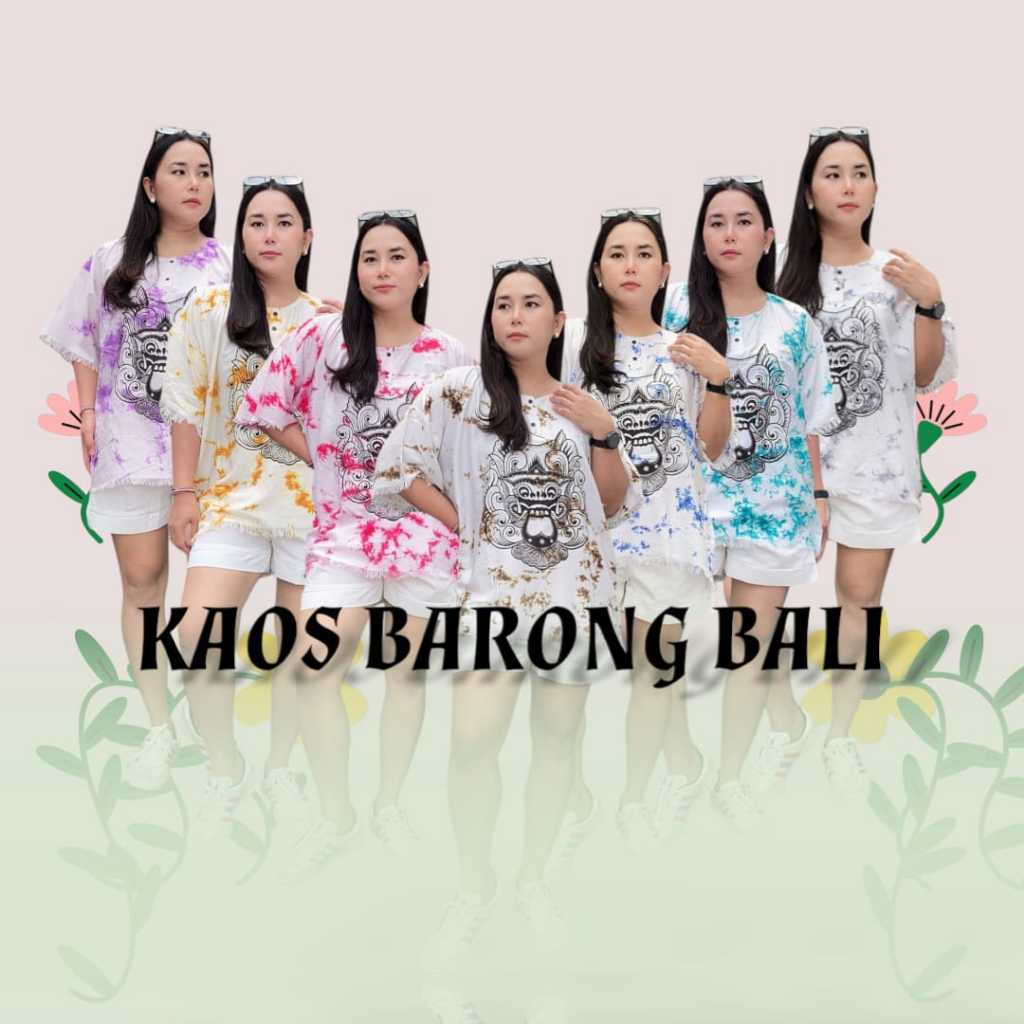 Baju Barong Bali Wanita Jumbo XXXL Kaos Barong Bali Jumbo