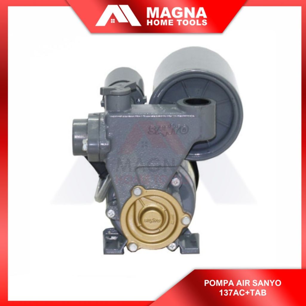 POMPA AIR SANYO OTOMATIS 137AC+TABUNG SUMUR DANGKAL/DALAM [ASLI] 125/250 WATT