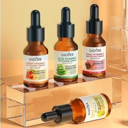 Serum Wajah Sadoer Vitamin C Alami, Serum Wajah Vitamin C Pencerah Kulit Mengurangi Bintik Hitam, Se