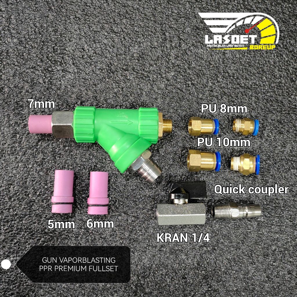 SPRAYGUN GUN VAPORBLASTING WET BLASTING NEW PPR PREMIUM NOZZLE KERAMIK