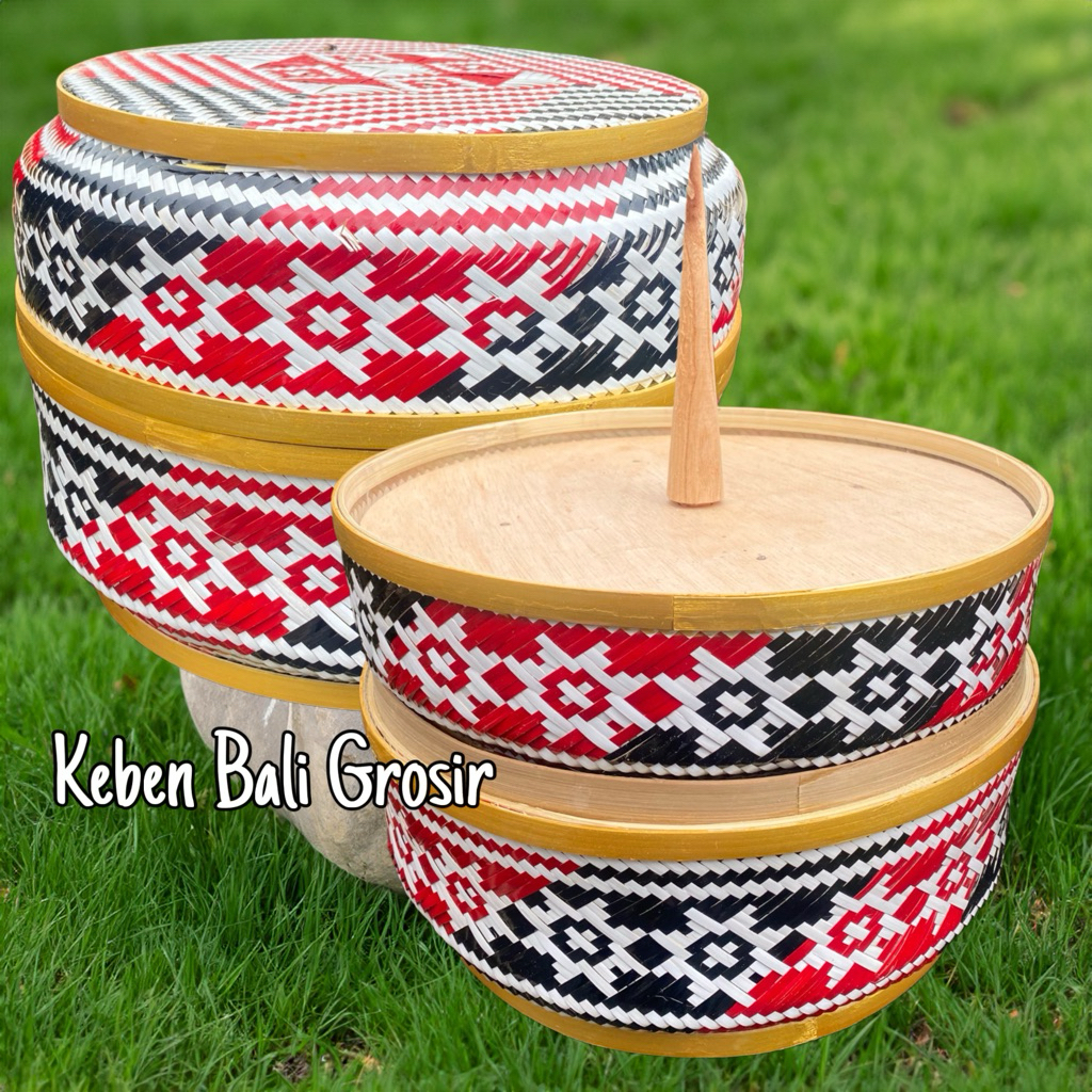 KEBEN BULAT MULTIFUNGSI 30cm Keben Pejati Keben Ulatan Bambu