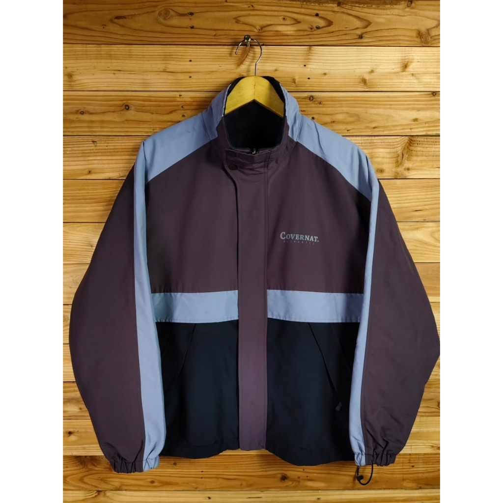 COVERNAT BOXY COLOR BLOCK BIG LOGO REVERSIBLE JACKET