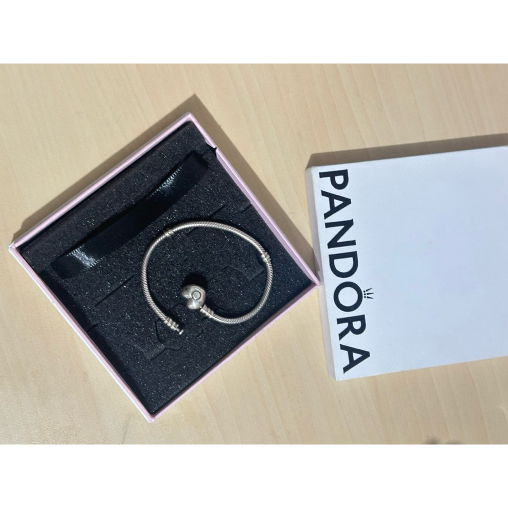 BRACELET PANDORA SNAKE HEART CLASP WITH BOX ORIGINAL 100%