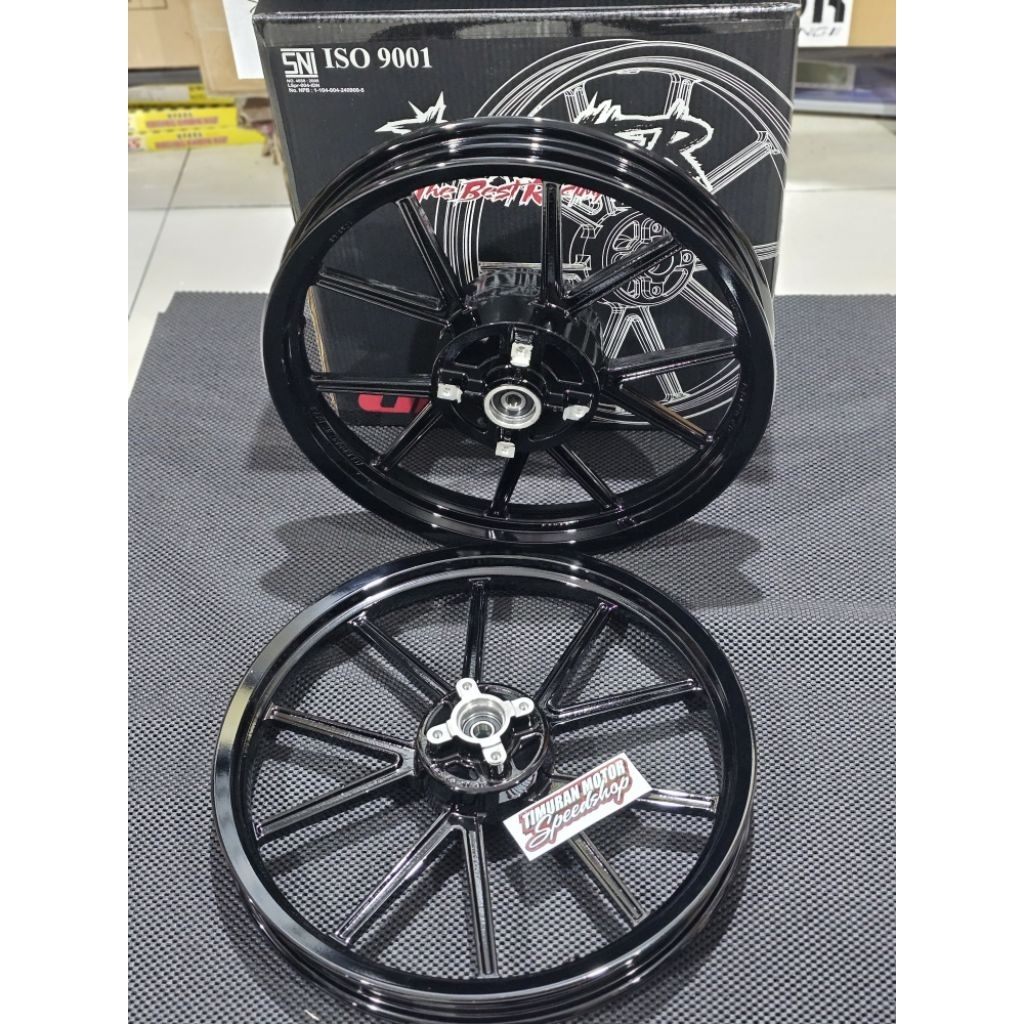 VELG POWER GP WHEEL NINJA R 160 185 R17 BLACK