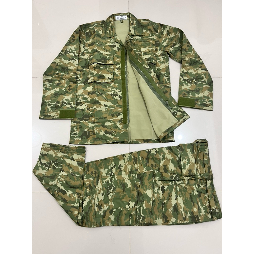 baju pdl tni sage green anti luntur terbaru 2025 bahan micropoly
