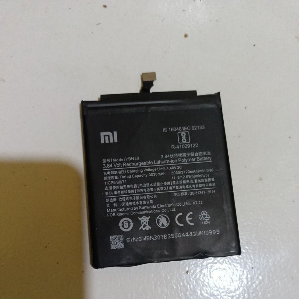 Baterai Bn30 untuk Redmi 4a original copotan