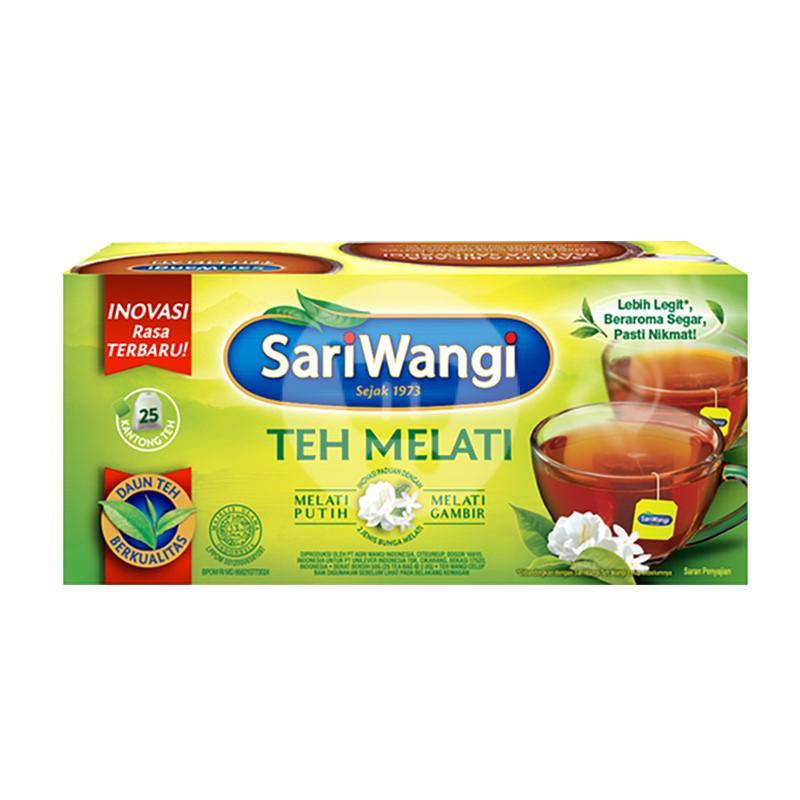 Sariwangi Teh Melati 25 Sachet – Aroma Wangi & Nikmat Setiap Saat - Ready Stock Langsung diantar dar