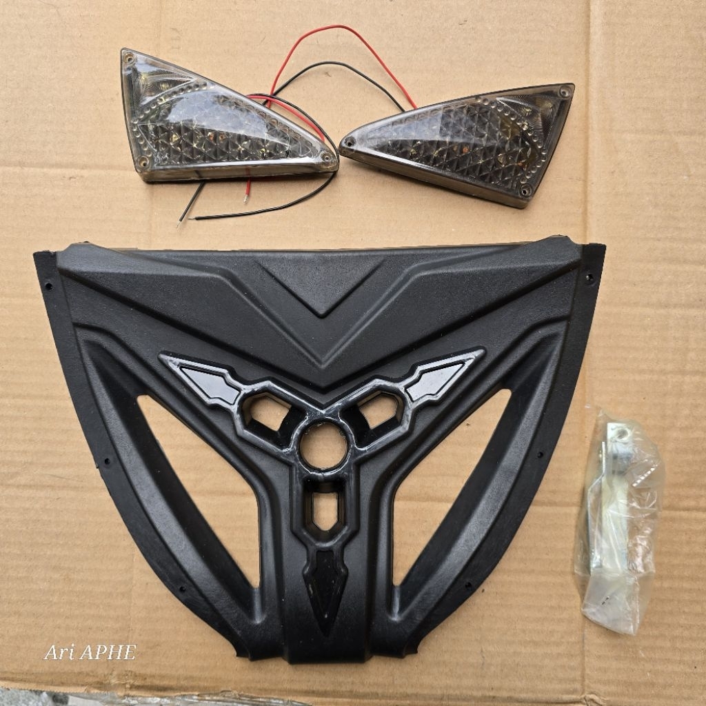 sein sen tempel & tutup mesin bawah - v girl untuk half fairing model transformer VIXION NEW / VIXIO
