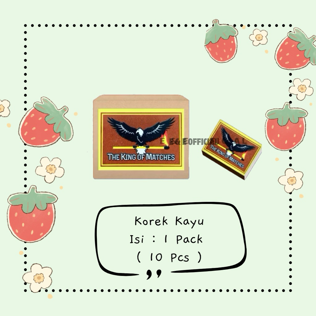 [ 1 PCS ] KOREK API KAYU JADUL / KOREK KAYU 1 PAK ISI 10 PCS