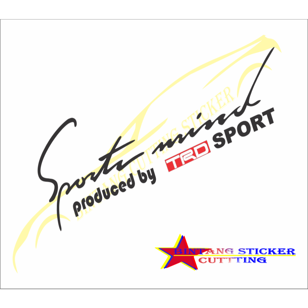 stiker mobil kata kata keren TRD
