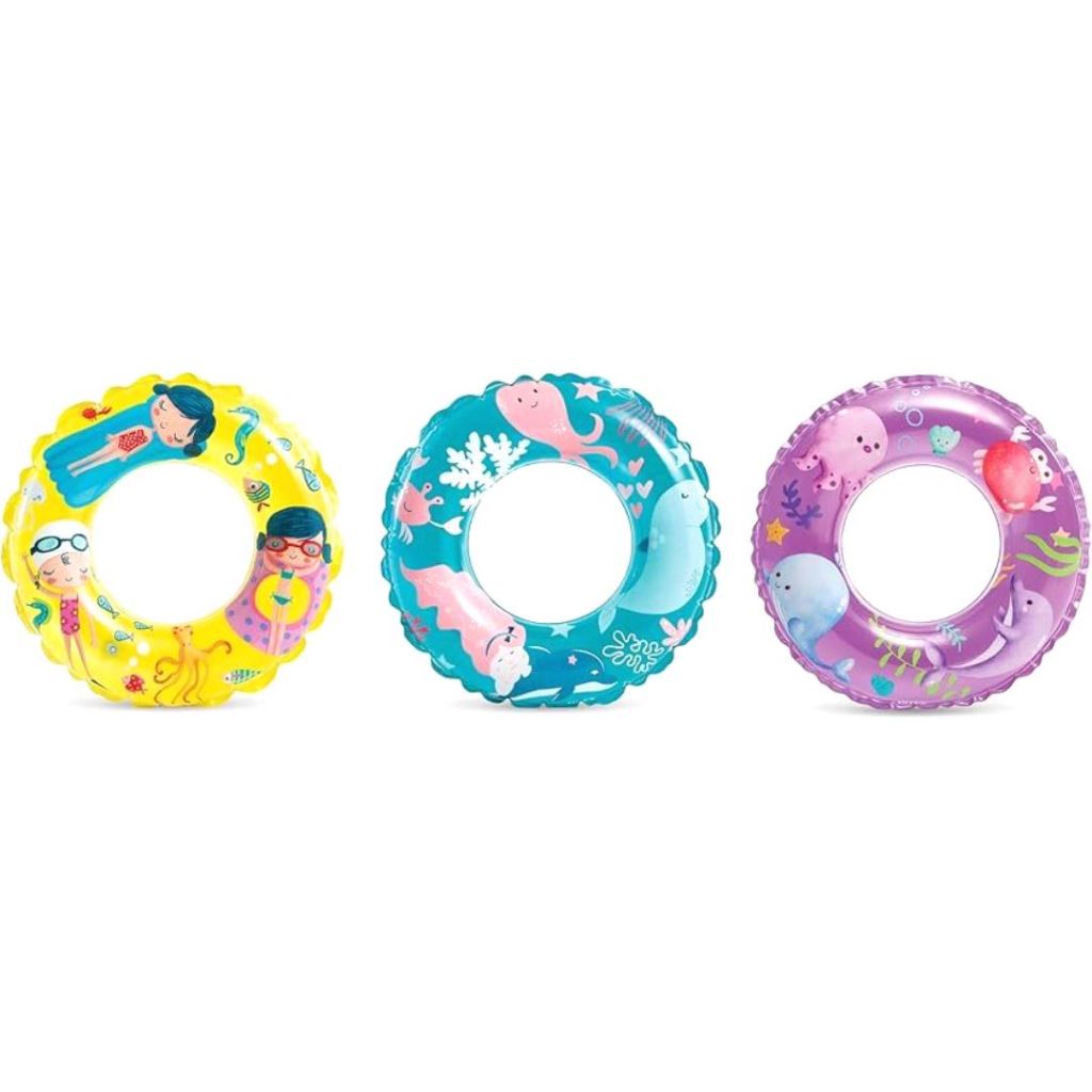 INTEX Ban Renang Anak Ocean Reef Transparent Rings 59242 - Pelampung PVC Vinyl Berkualitas Tinggi un