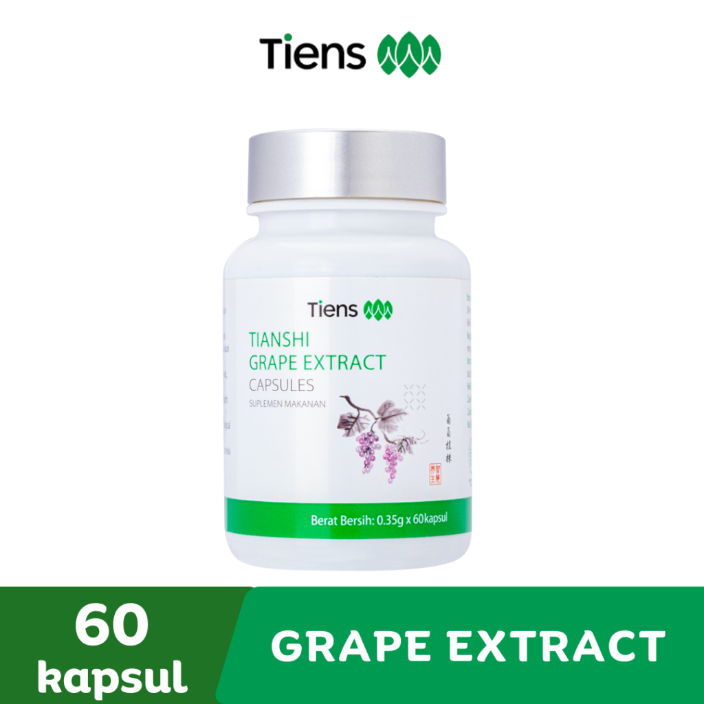 Tiens Grape Extract Capsules - Grape Extract Nutrisi untuk Jantung - Penyumbatan Pembulu Darah - Ver
