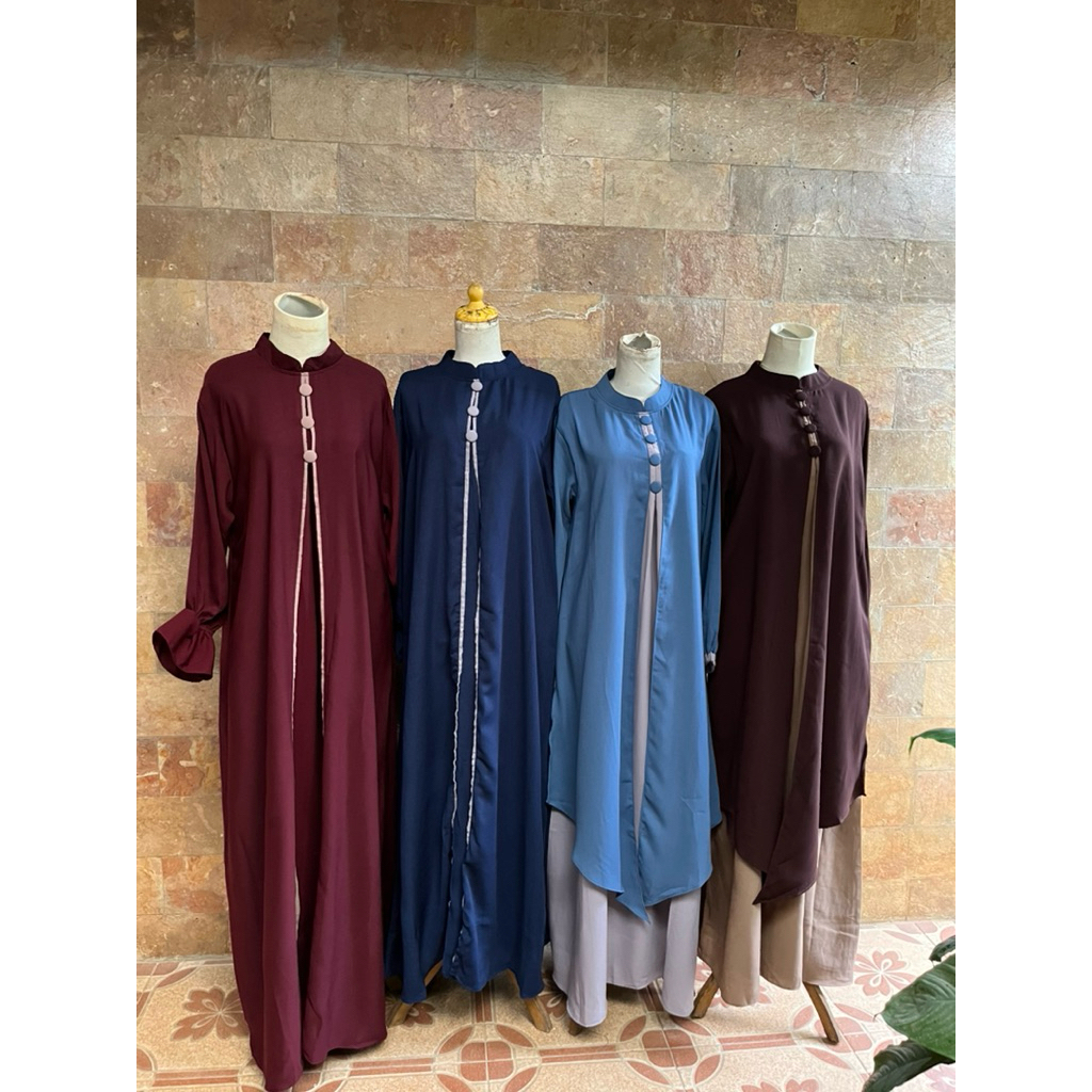 Gamis murah simple elegan rembulan Series R7